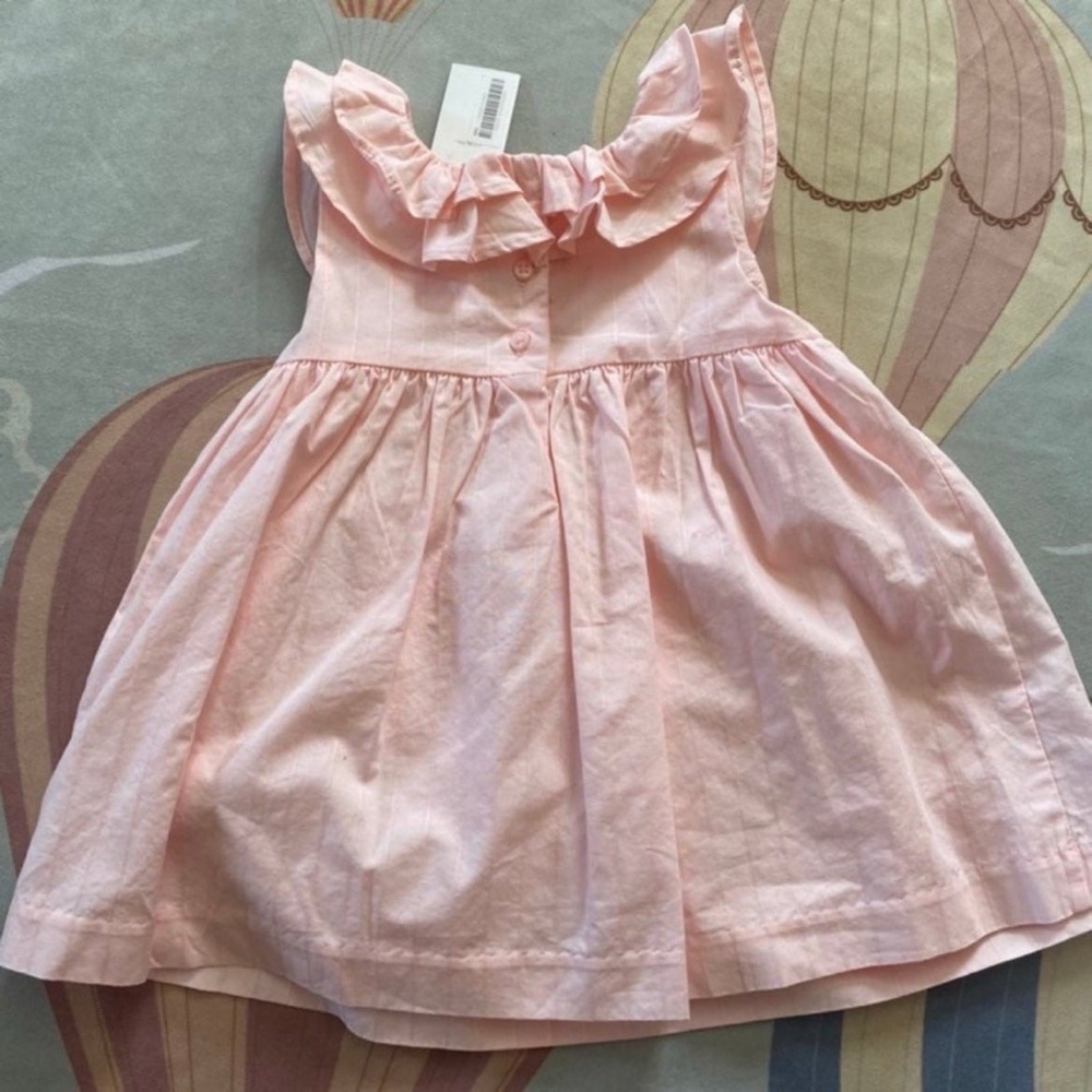 Janie and Jack New Pink Flamingo Dress 6-12 Months - Picture 4 of 5
